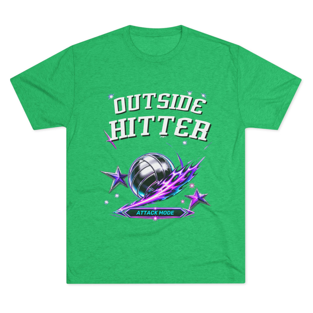 Outside Hitter Volleyball Tee — Attack Mode Graphic Shirt