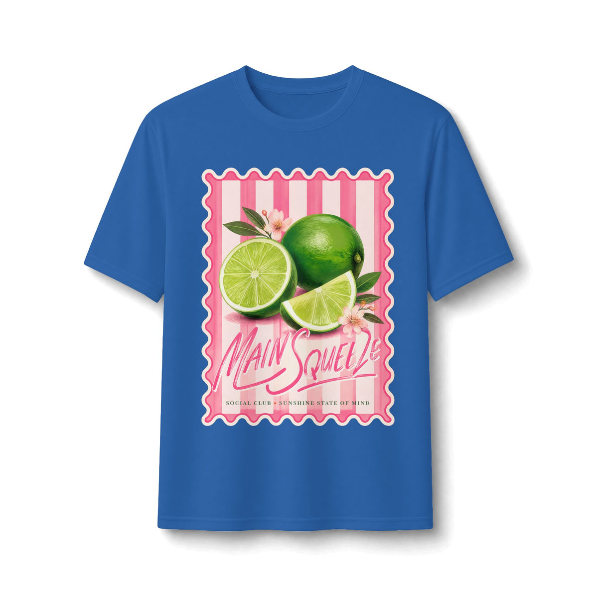 Lime Squeeze Performance Tee — Retro Citrus Graphic Active Shirt