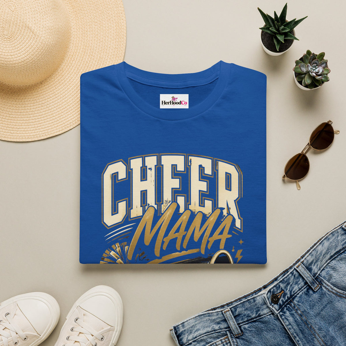 Cheer Mama T-Shirt — Retro Megaphone Cheer Mom Shirt