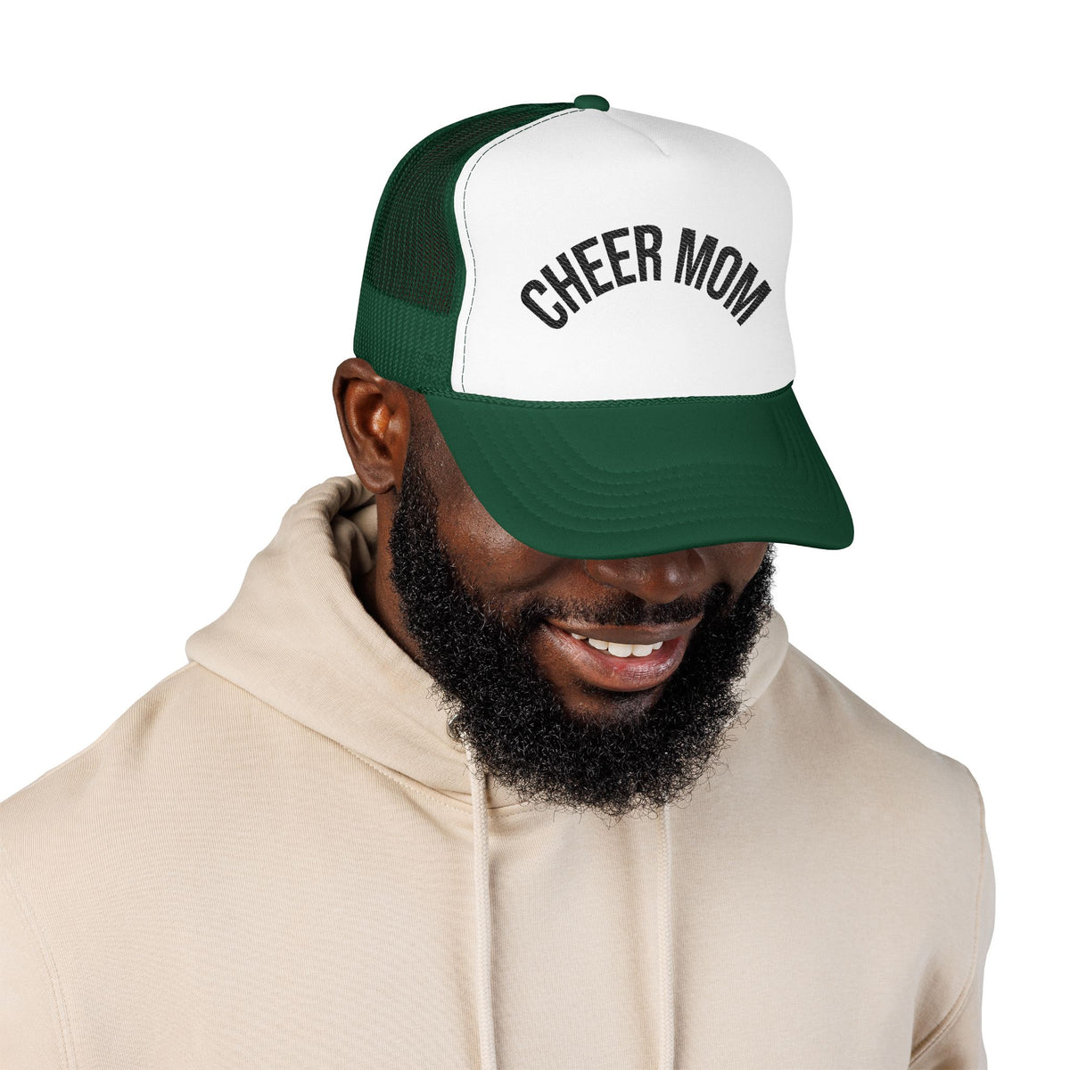 Cheer Mom Foam Trucker Hat — Pom-Proud Cheerleading Mom Cap
