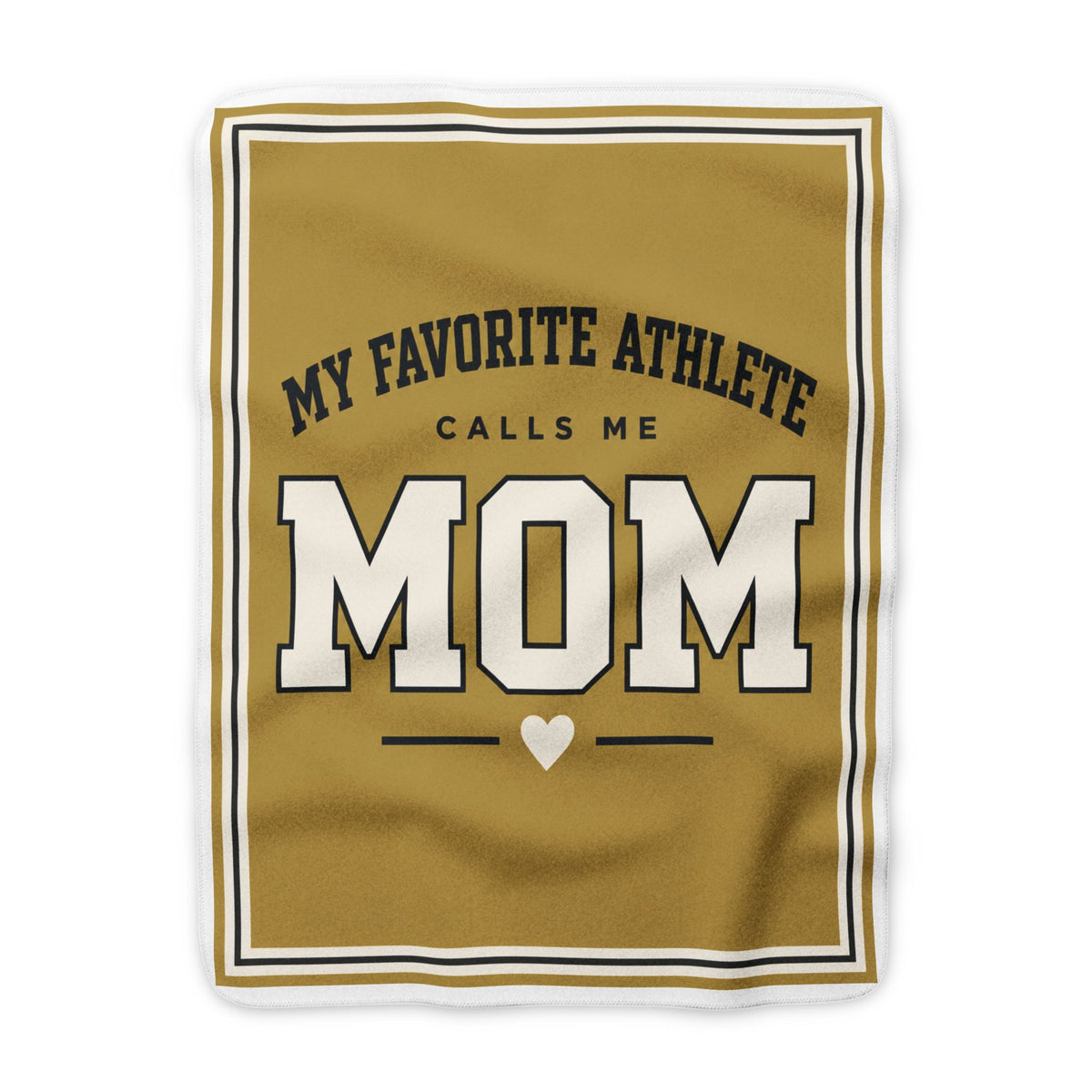 My Favorite Athlete Calls Me Mom Sherpa Fleece Blanket — Cozy Sports Mom Gift