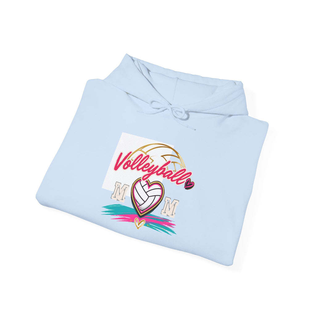 Volleyball Heart Hoodie – Personalized Last Name Back Print