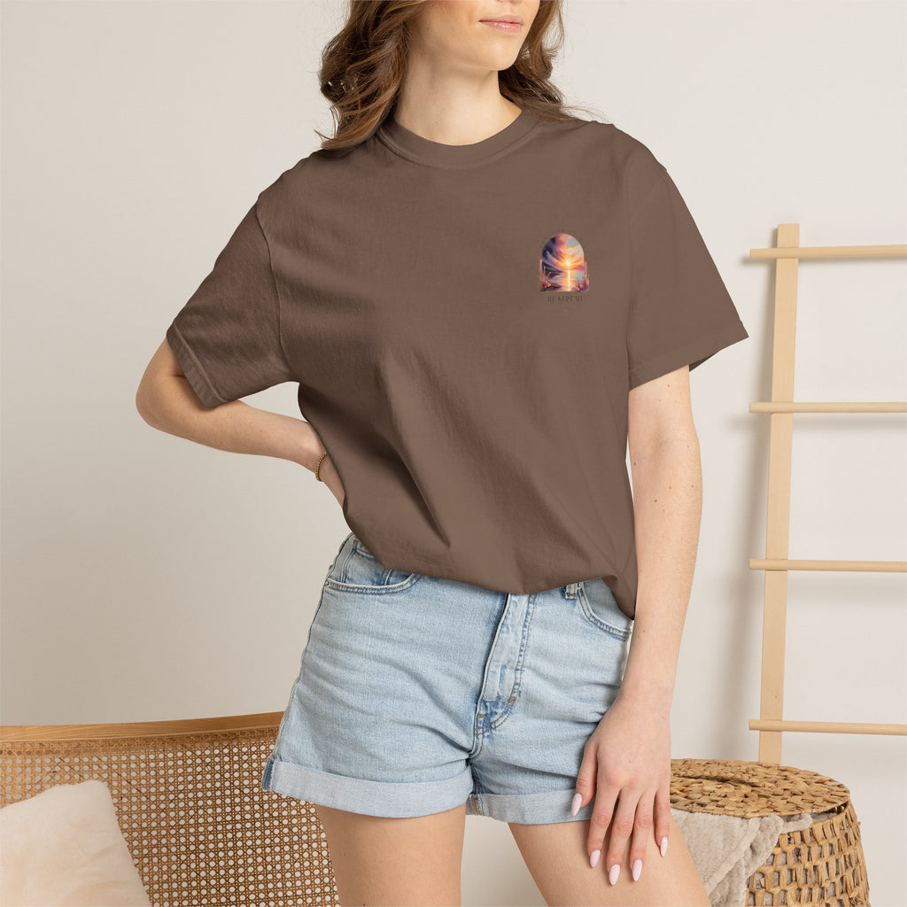 Faith Sunrise T-Shirt — "He Kept Me" Inspirational Graphic Tee