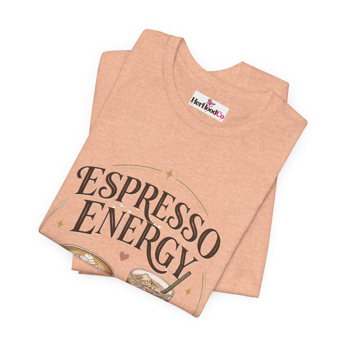 Espresso Energy Coffee Tee — Cute Latte & Cappuccino Graphic T-Shirt
