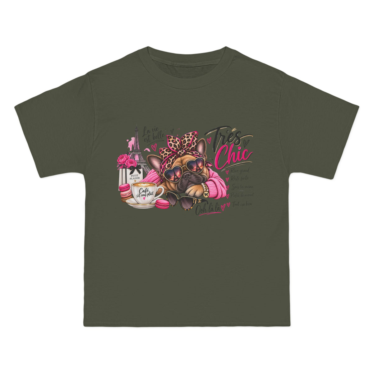 T-Shirt — Très Chic French Bulldog Graphic Tee