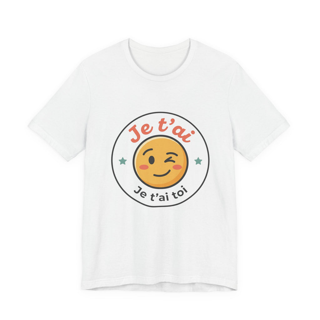 Je t'ai Emoji Tee — French Wink Love Graphic T-Shirt