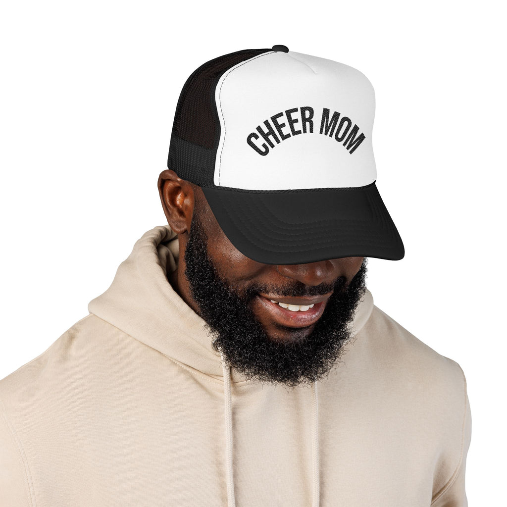 Cheer Mom Foam Trucker Hat — Pom-Proud Cheerleading Mom Cap