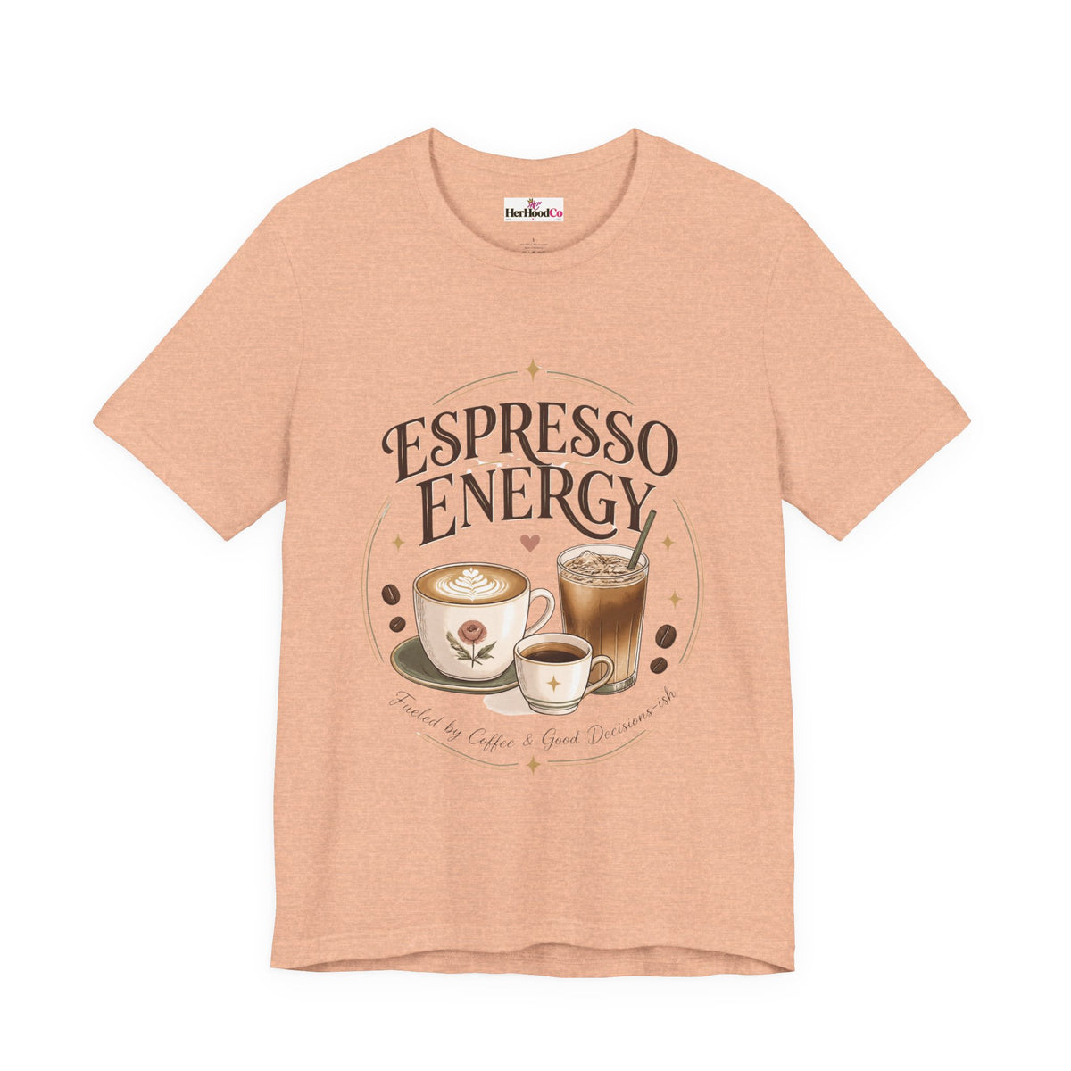 Espresso Energy Coffee Tee — Cute Latte & Cappuccino Graphic T-Shirt