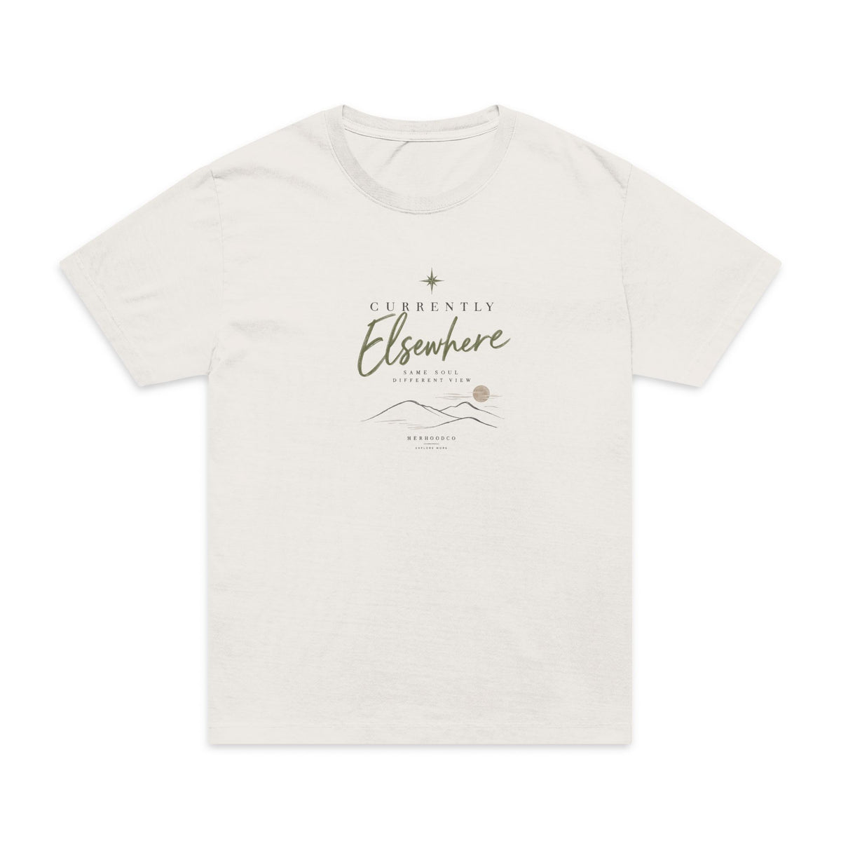 Eleanor Mountain Script T-Shirt — Vintage Adventure Graphic Tee