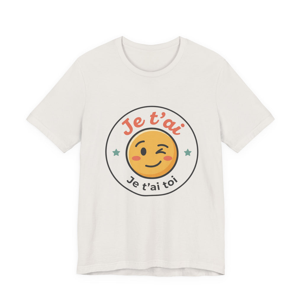 Je t'ai Emoji Tee — French Wink Love Graphic T-Shirt