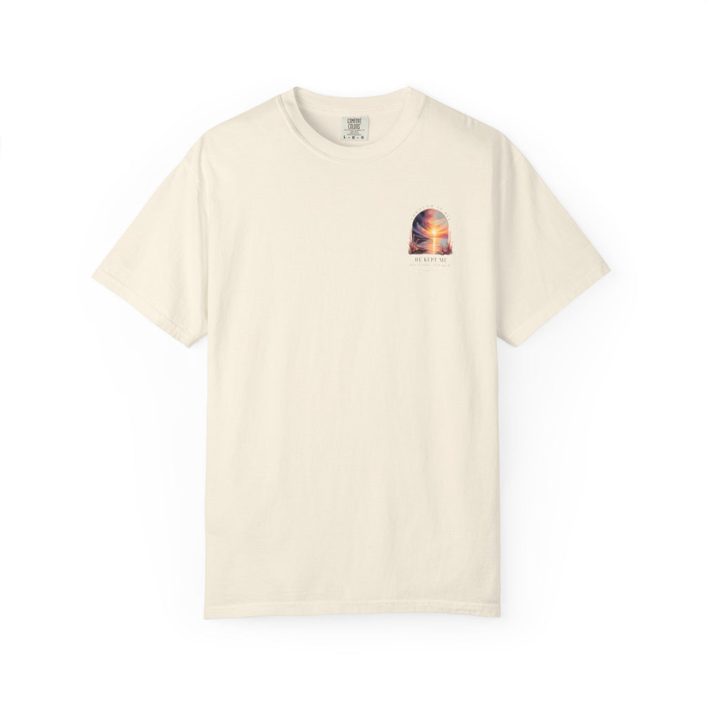 Faith Sunrise T-Shirt — "He Kept Me" Inspirational Graphic Tee