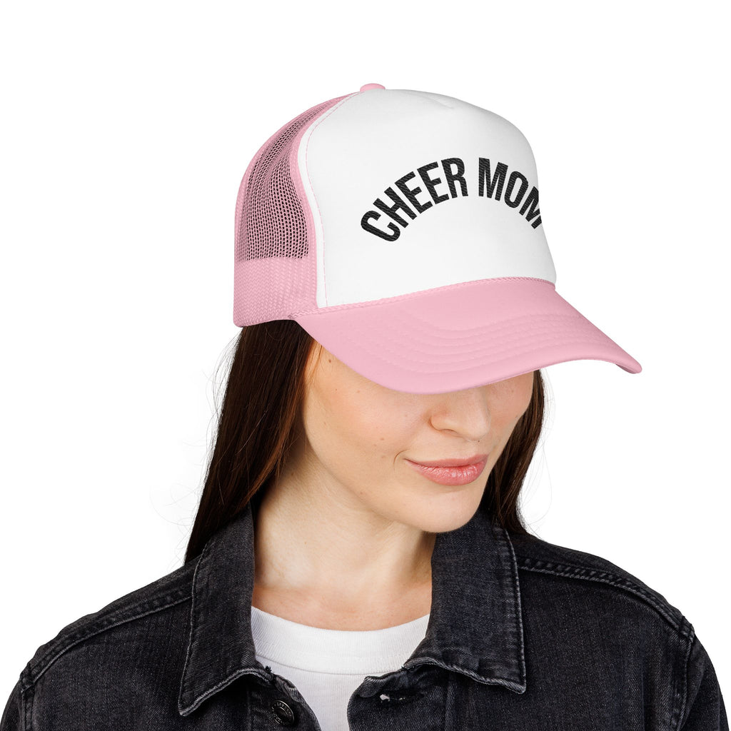 Cheer Mom Foam Trucker Hat — Pom-Proud Cheerleading Mom Cap
