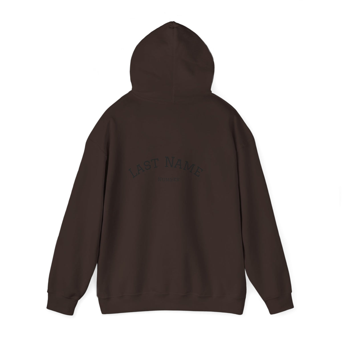 Volleyball Heart Hoodie – Personalized Last Name Back Print