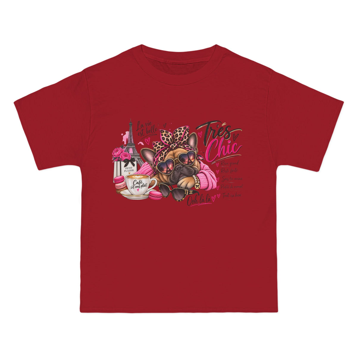 T-Shirt — Très Chic French Bulldog Graphic Tee