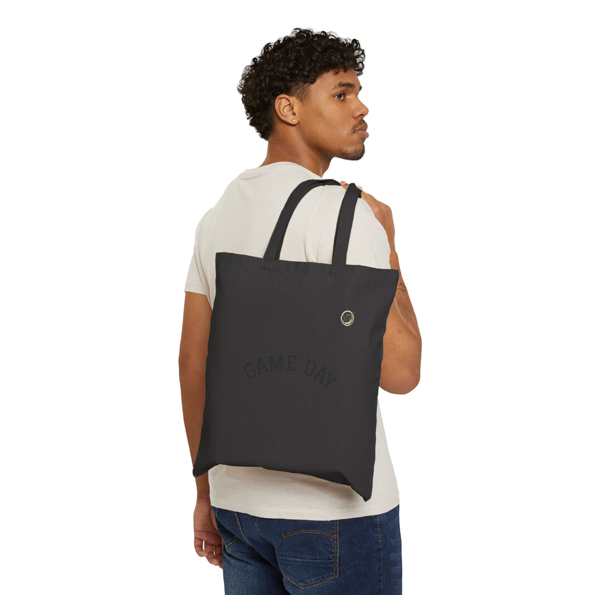 Game Day Cotton Tote Bag — Canvas Grocery & Sports Tote