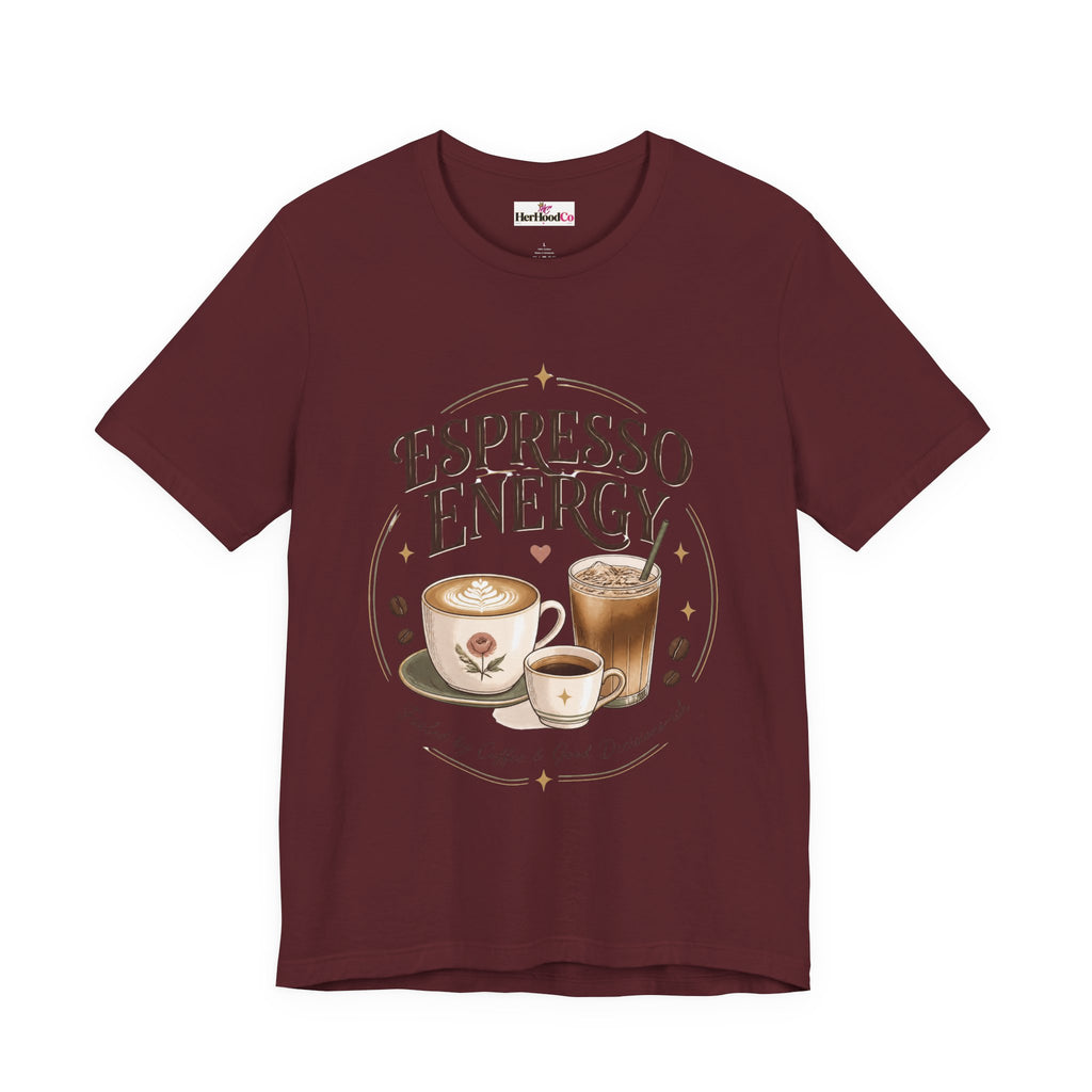 Espresso Energy Coffee Tee — Cute Latte & Cappuccino Graphic T-Shirt