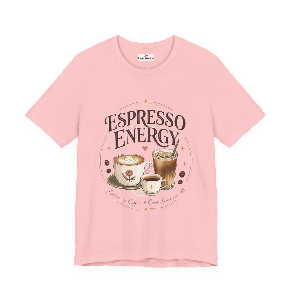 Espresso Energy Coffee Tee — Cute Latte & Cappuccino Graphic T-Shirt