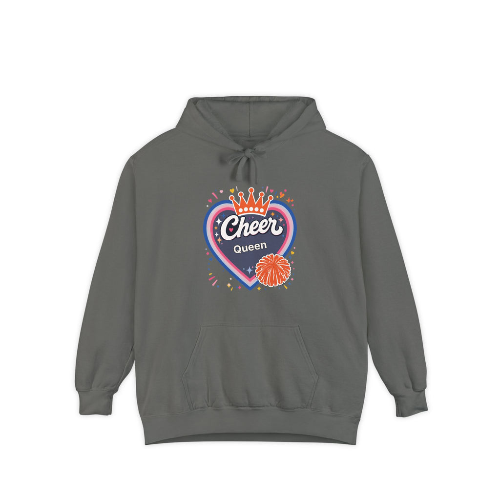 Cheer Captain Heart Hoodie — Pom Pom Crown Graphic Hoodie