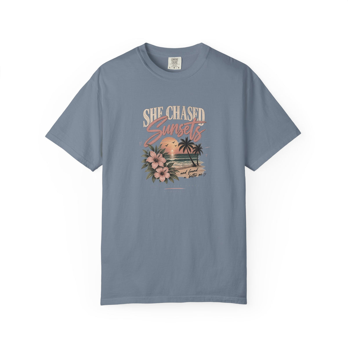 Sunset Beach T-Shirt — Vintage Tropical 'Sunset' Graphic