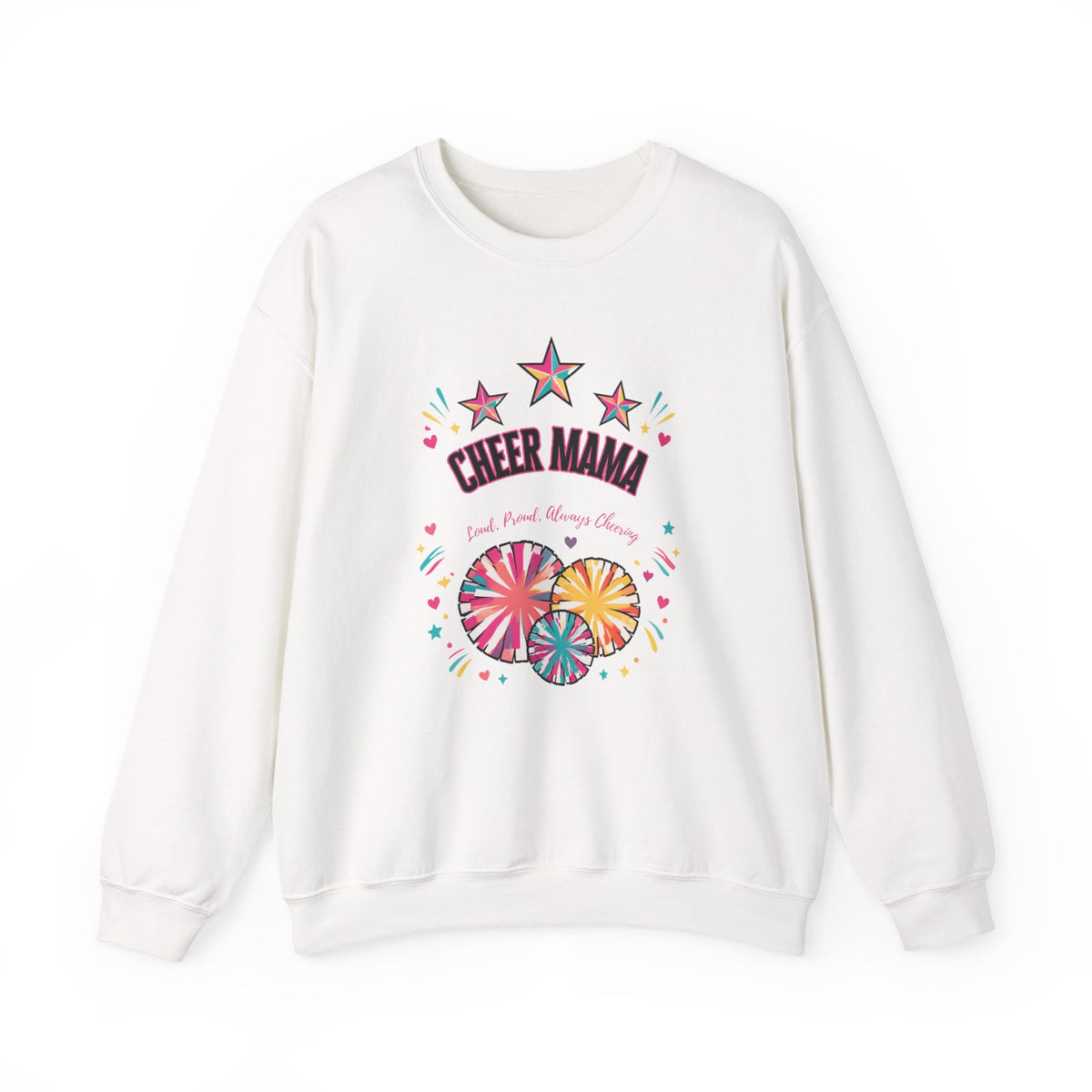 Cheer Mama Loud & Proud Crewneck Sweatshirt – Retro Spirit Design