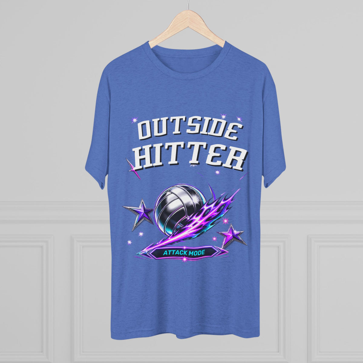 Outside Hitter Volleyball Tee — Attack Mode Graphic Shirt