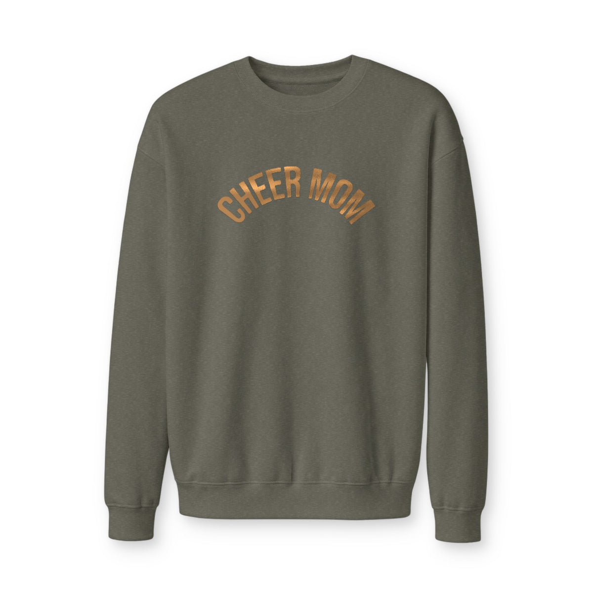 Cheer Mom Crewneck Sweatshirt — Personalized Back Name Fleece