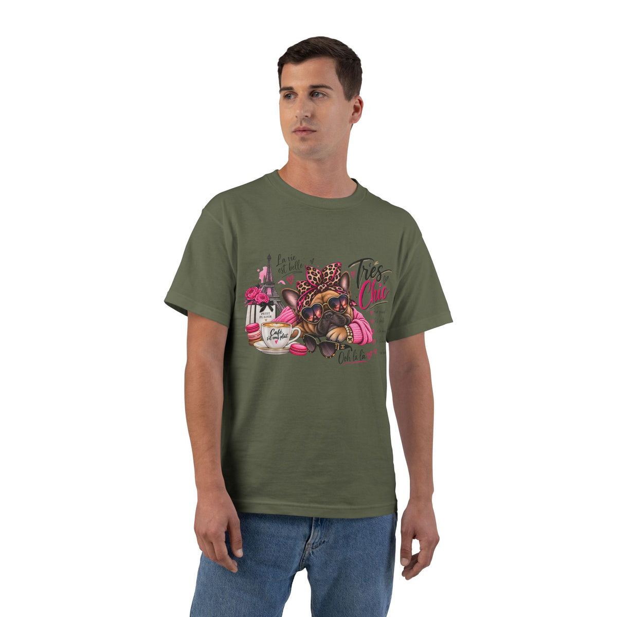 T-Shirt — Très Chic French Bulldog Graphic Tee