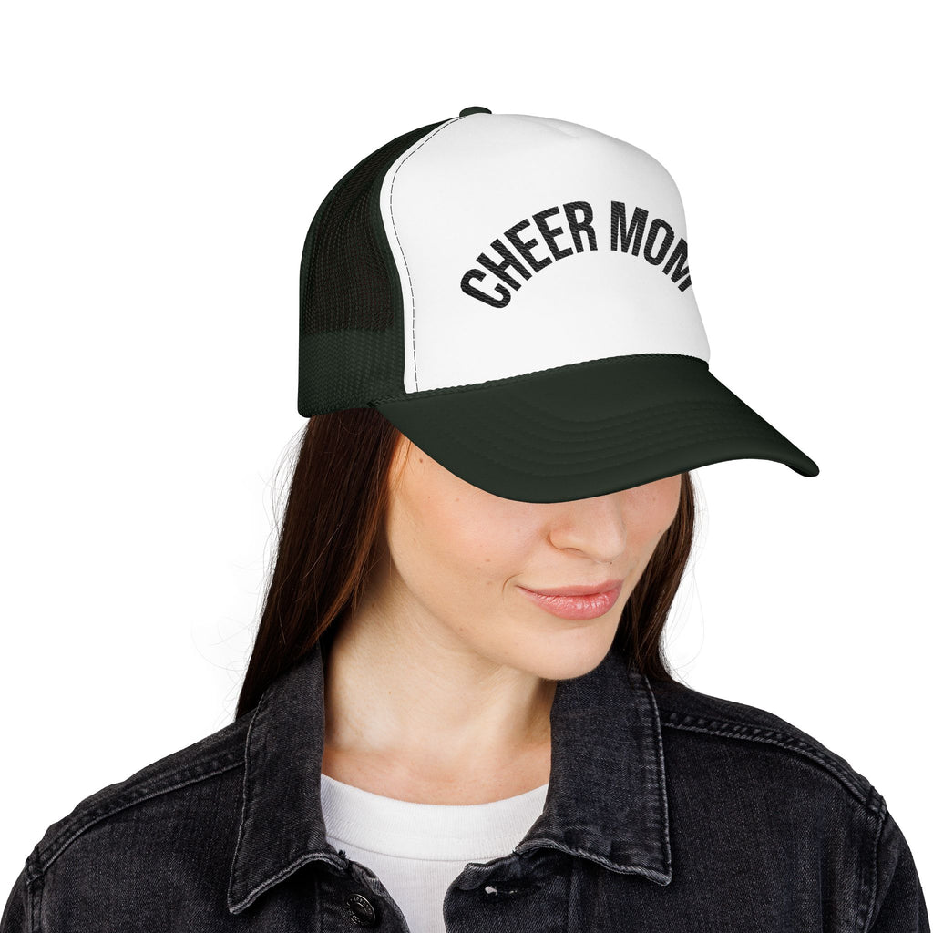 Cheer Mom Foam Trucker Hat — Pom-Proud Cheerleading Mom Cap