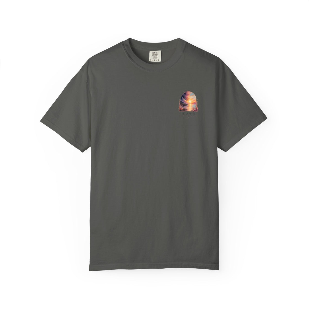 Faith Sunrise T-Shirt — "He Kept Me" Inspirational Graphic Tee