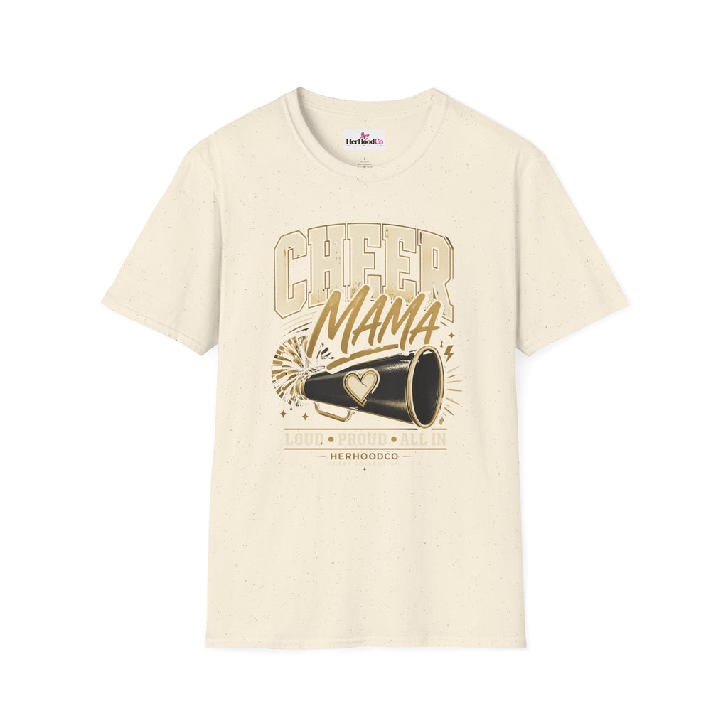 Cheer Mama T-Shirt — Retro Megaphone Cheer Mom Shirt