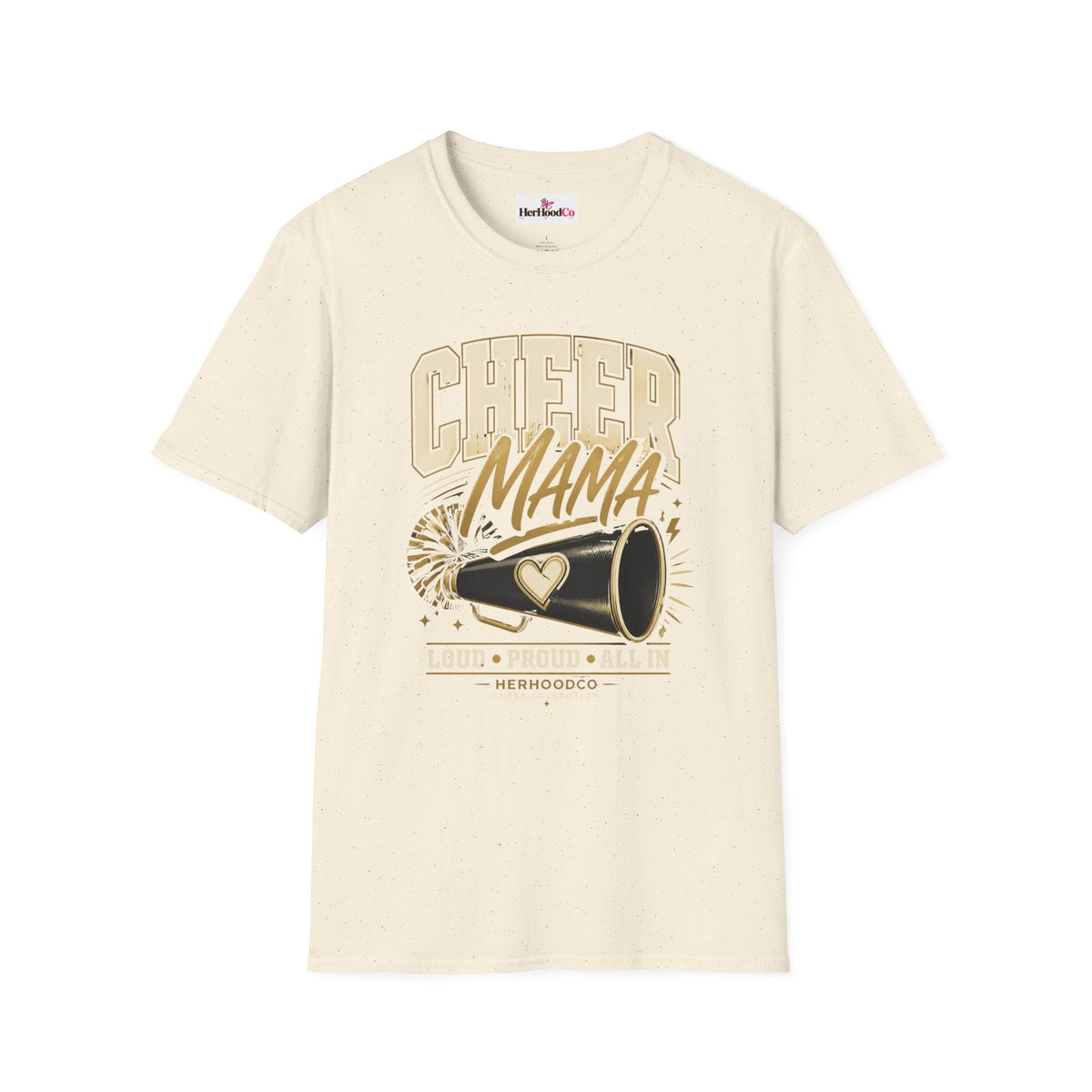 Cheer Mama T-Shirt — Retro Megaphone Cheer Mom Shirt