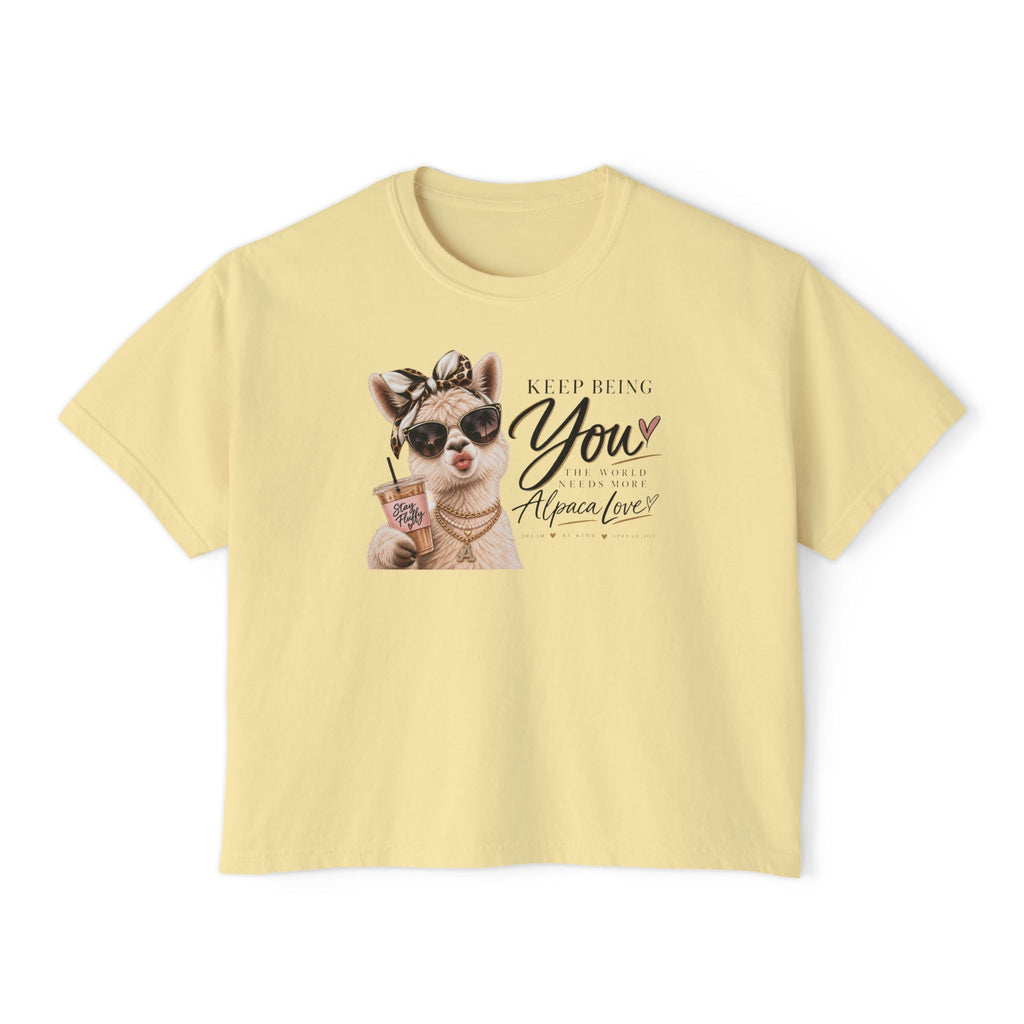 Keeping You Alpaca Lover Boxy Tee