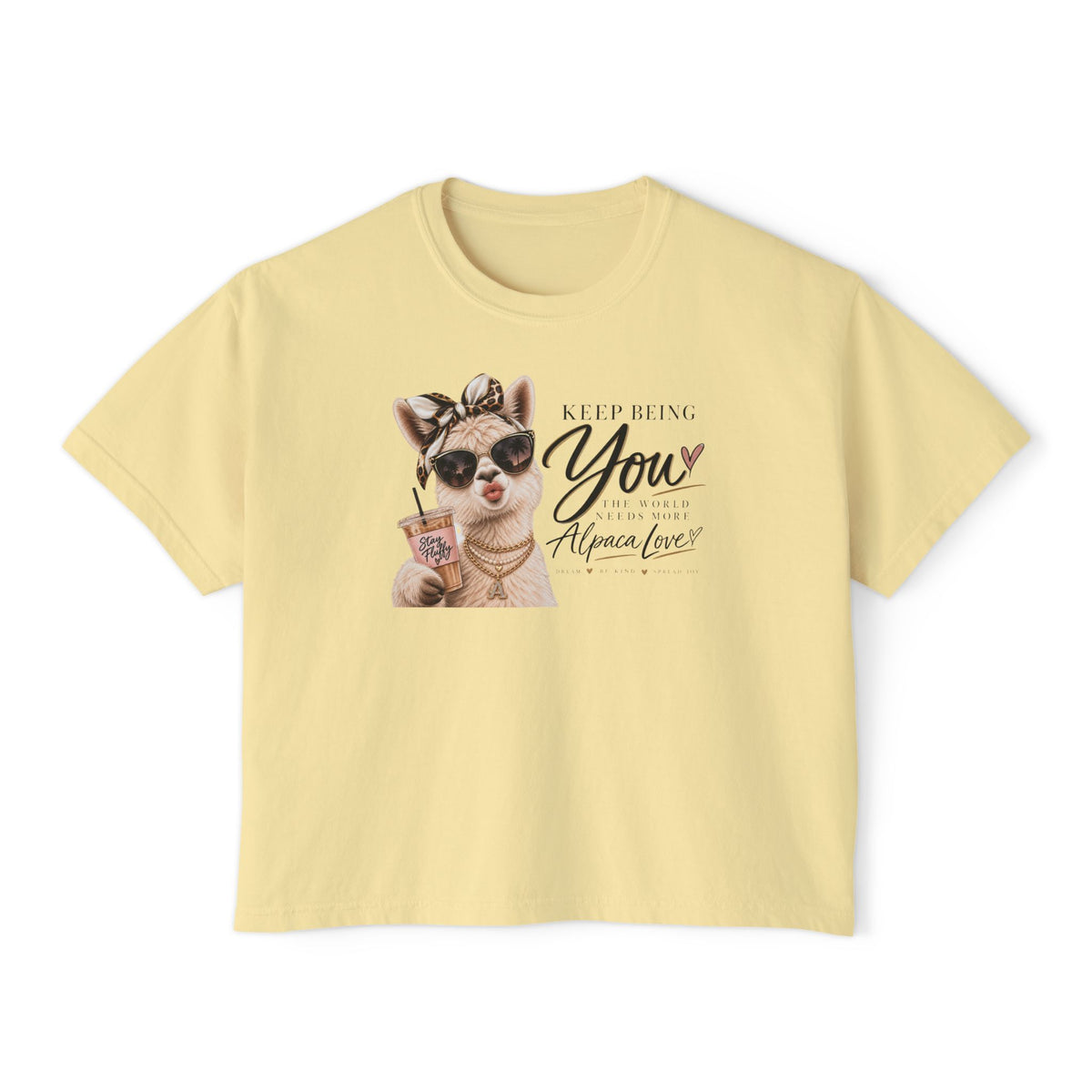 Keeping You Alpaca Lover Boxy Tee