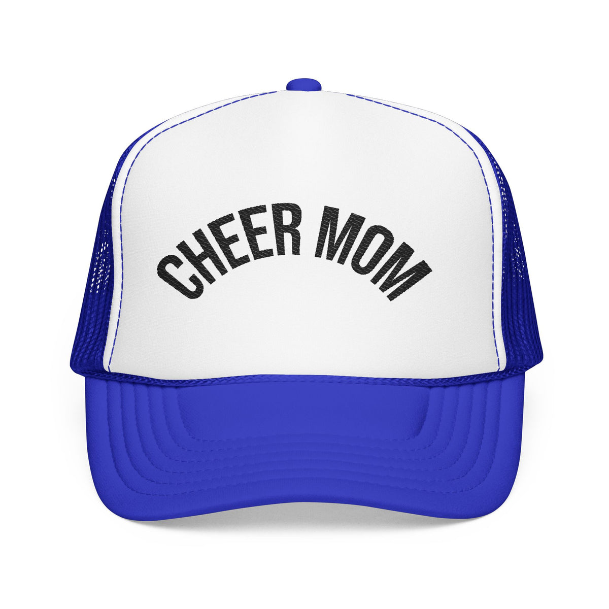 Cheer Mom Foam Trucker Hat — Pom-Proud Cheerleading Mom Cap