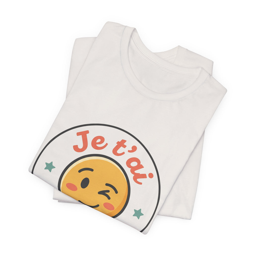 Je t'ai Emoji Tee — French Wink Love Graphic T-Shirt