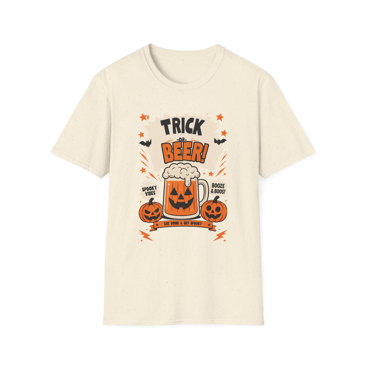 Halloween 'Trick or Beer!' T-Shirt — Funny Pumpkin Beer Graphic Tee