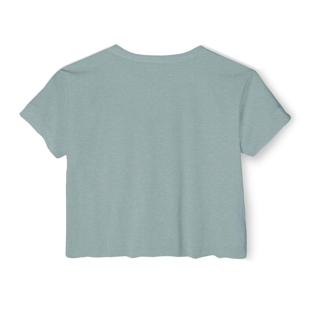 Happy Mind Happy Life Crop Top — Cute Pastel Festival Women's Tee