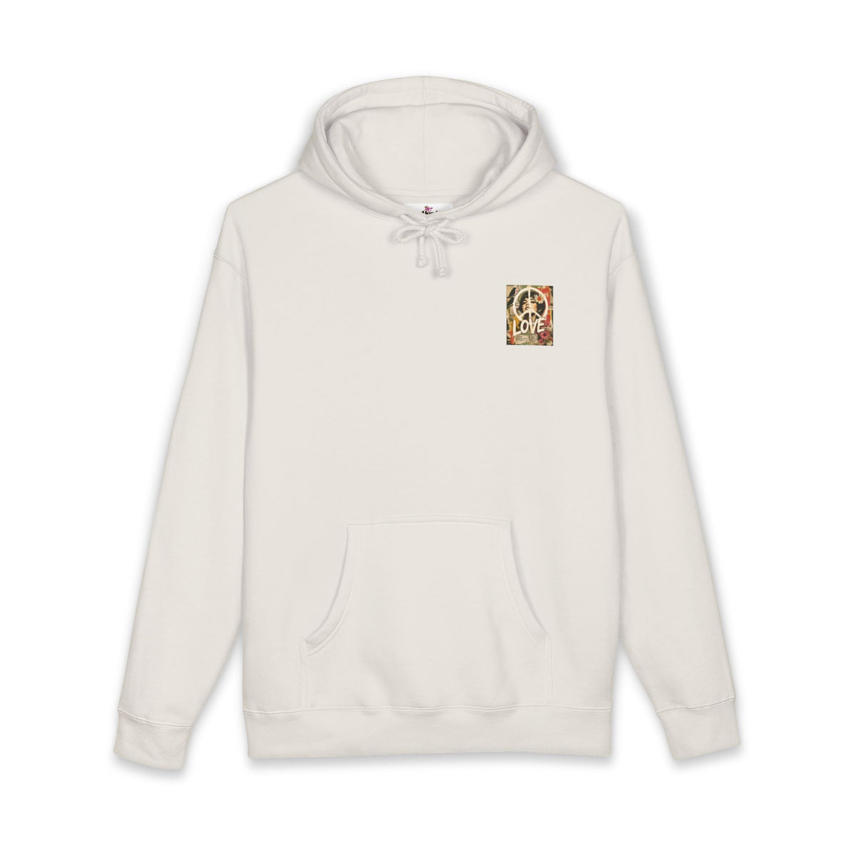 Peace & Love Retro Collage Hoodie