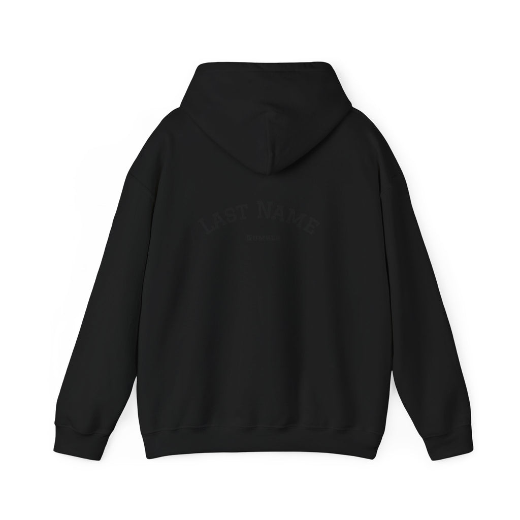 Volleyball Heart Hoodie – Personalized Last Name Back Print