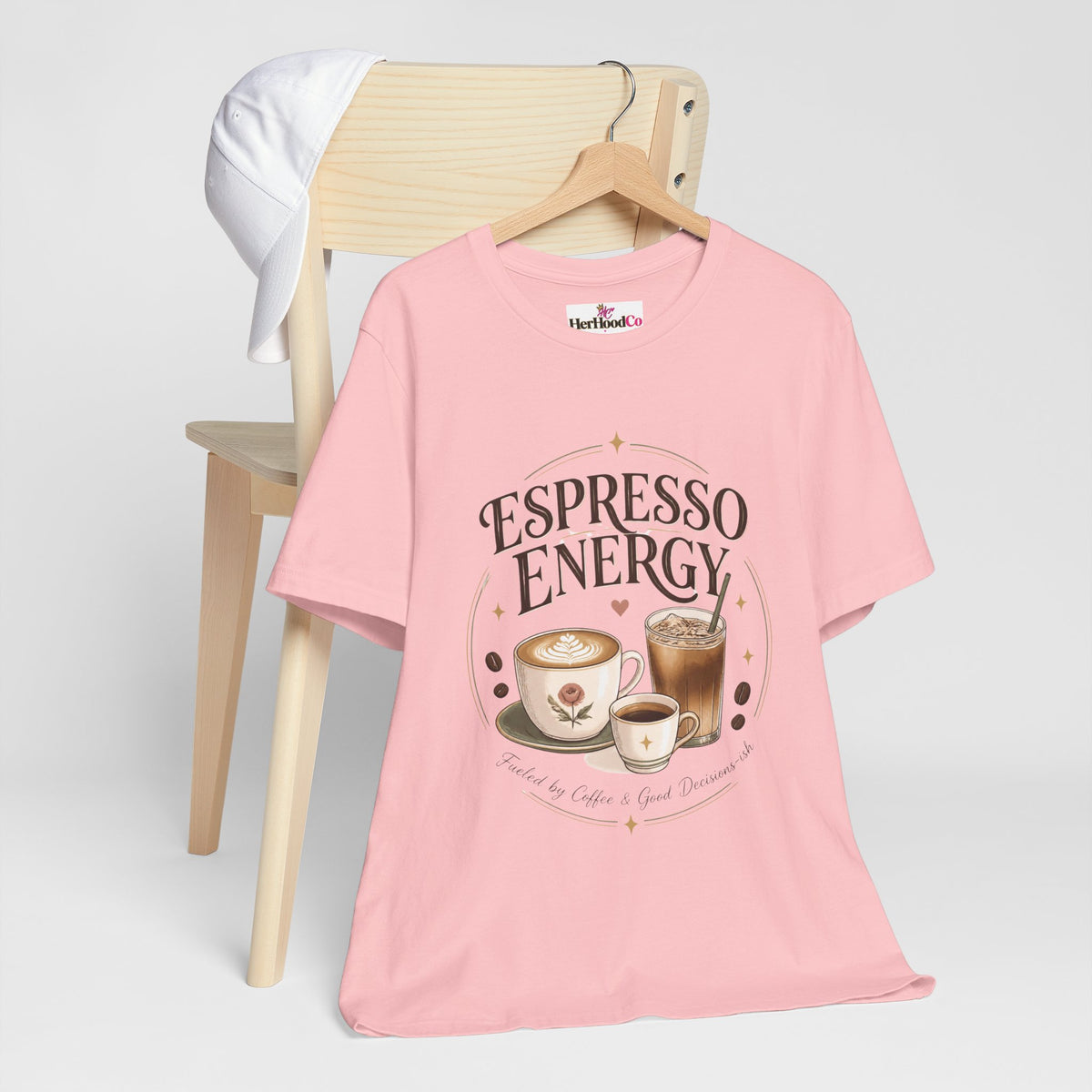 Espresso Energy Coffee Tee — Cute Latte & Cappuccino Graphic T-Shirt
