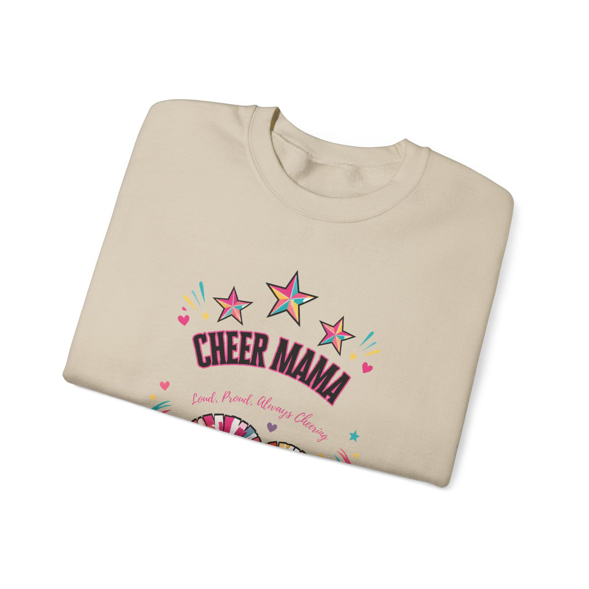 Cheer Mama Loud & Proud Crewneck Sweatshirt – Retro Spirit Design