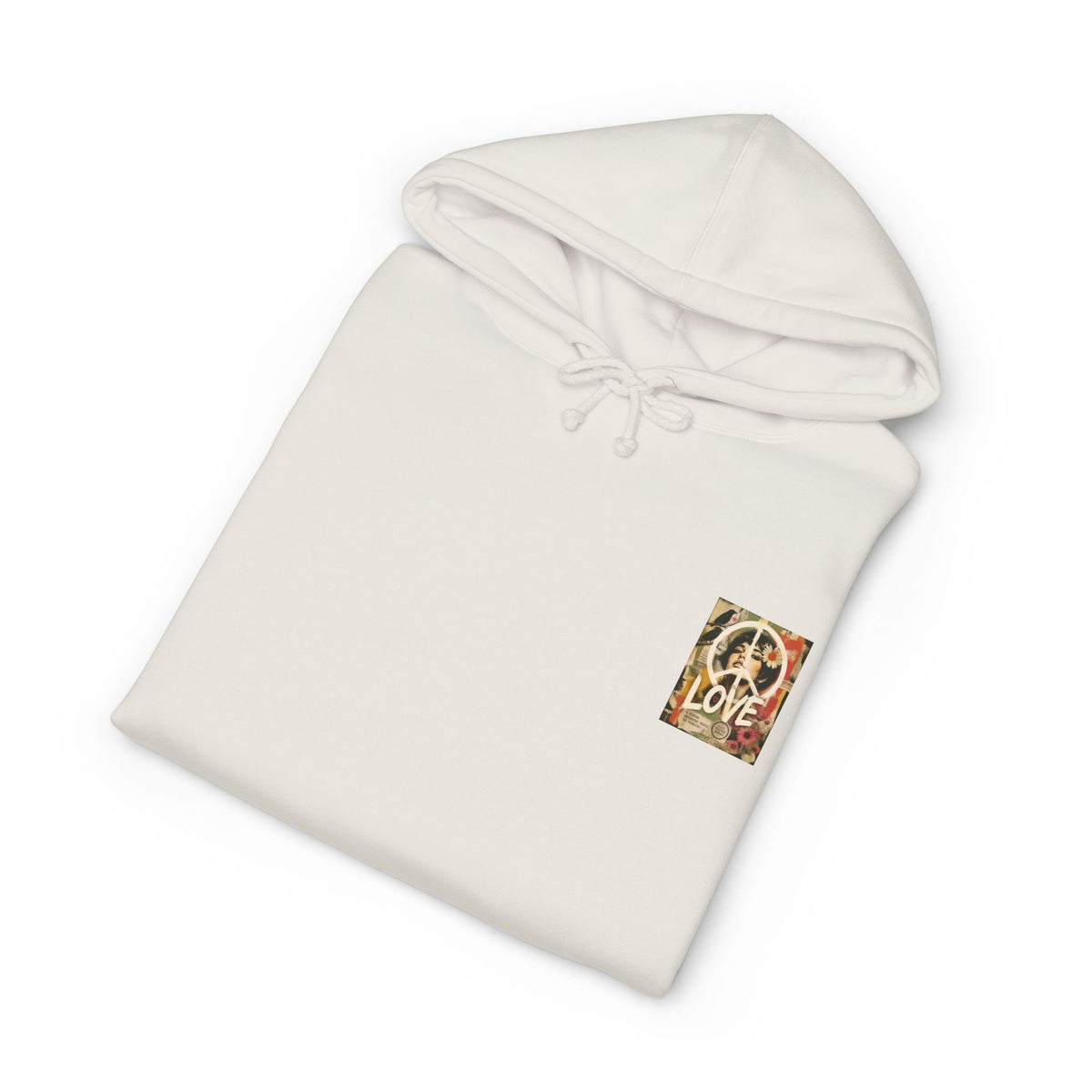 Peace & Love Retro Collage Hoodie