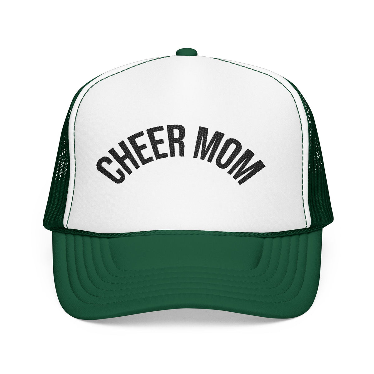 Cheer Mom Foam Trucker Hat — Pom-Proud Cheerleading Mom Cap
