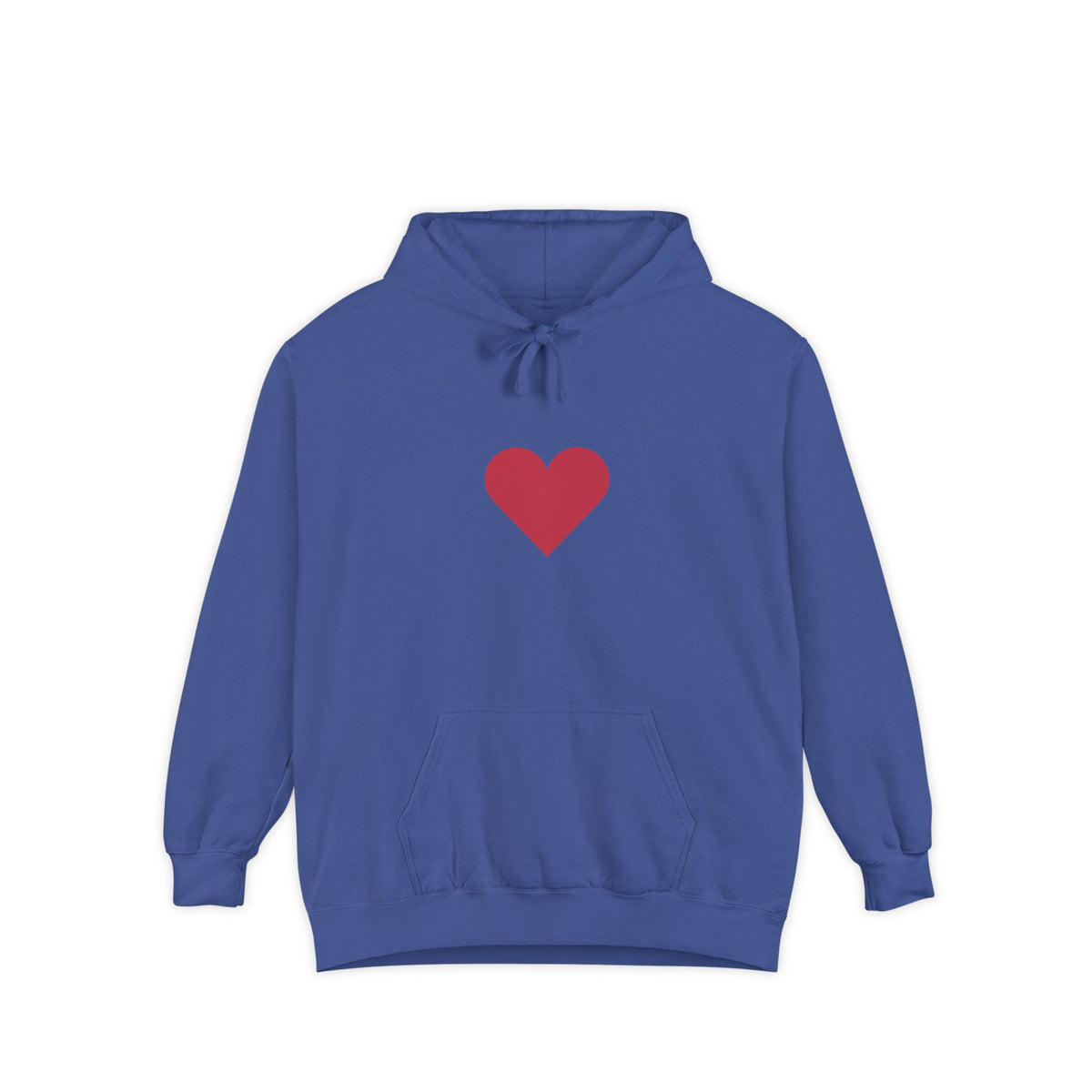 Heart Graphic Hoodie — Minimal Red Heart Pullover for Valentine’s Day & Everyday