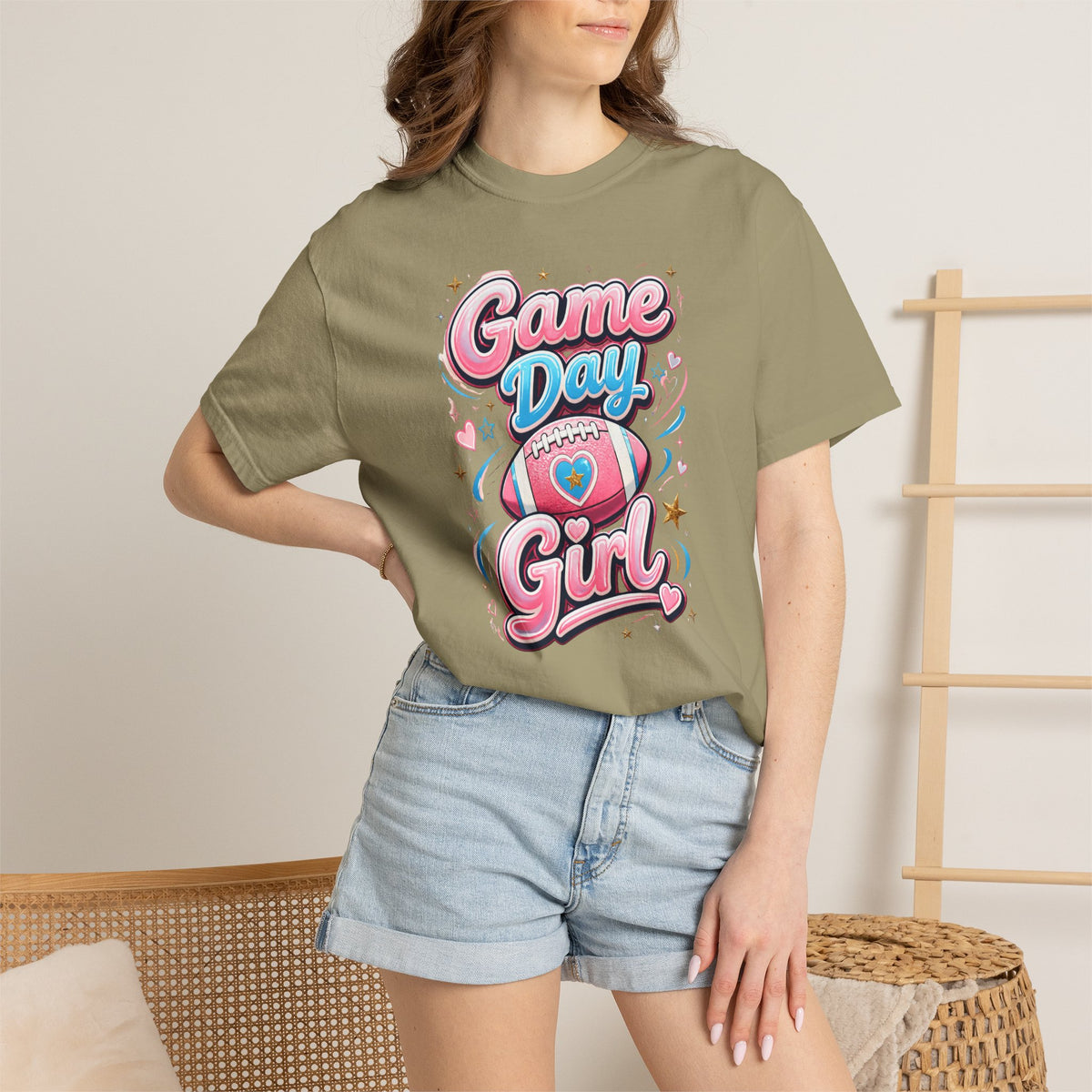 Cheer Mom Name Crew T-Shirt — Personalized Cheerleading Support Tee