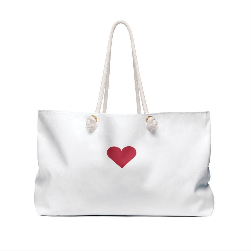 Weekender Bag — 'On My Cheer Era' Cheerleader Tote with Heart Accent