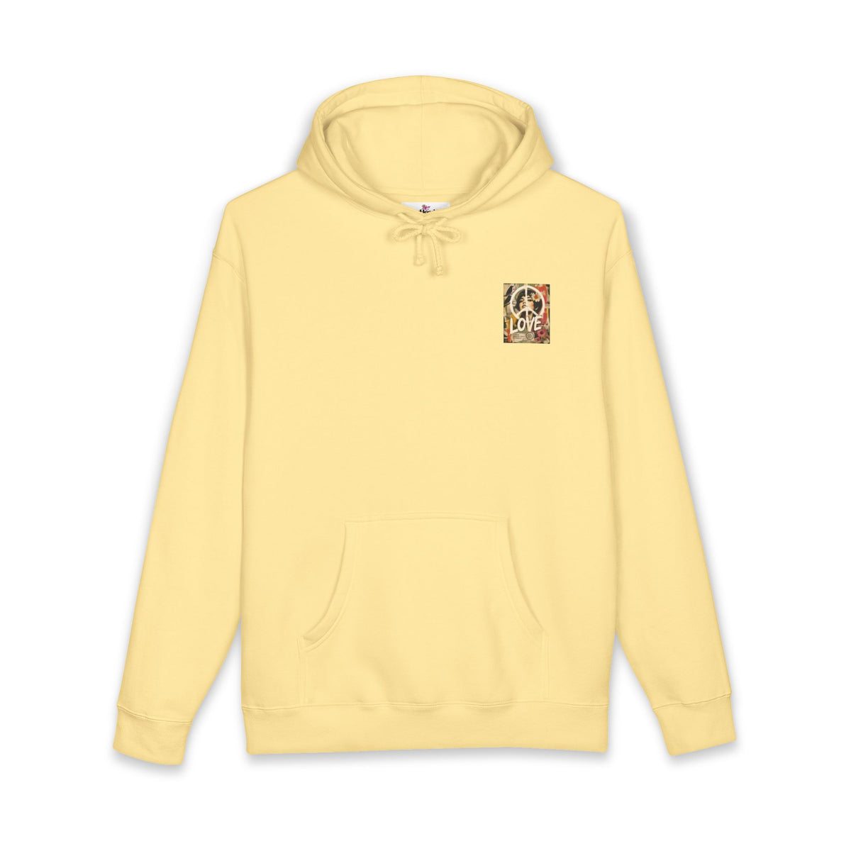 Peace & Love Retro Collage Hoodie