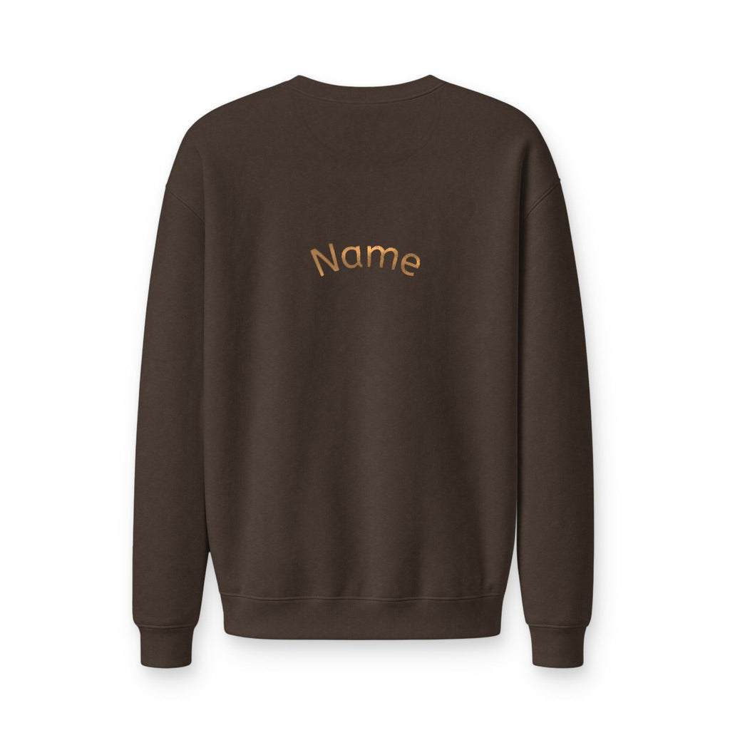 Cheer Mom Crewneck Sweatshirt — Personalized Back Name Fleece