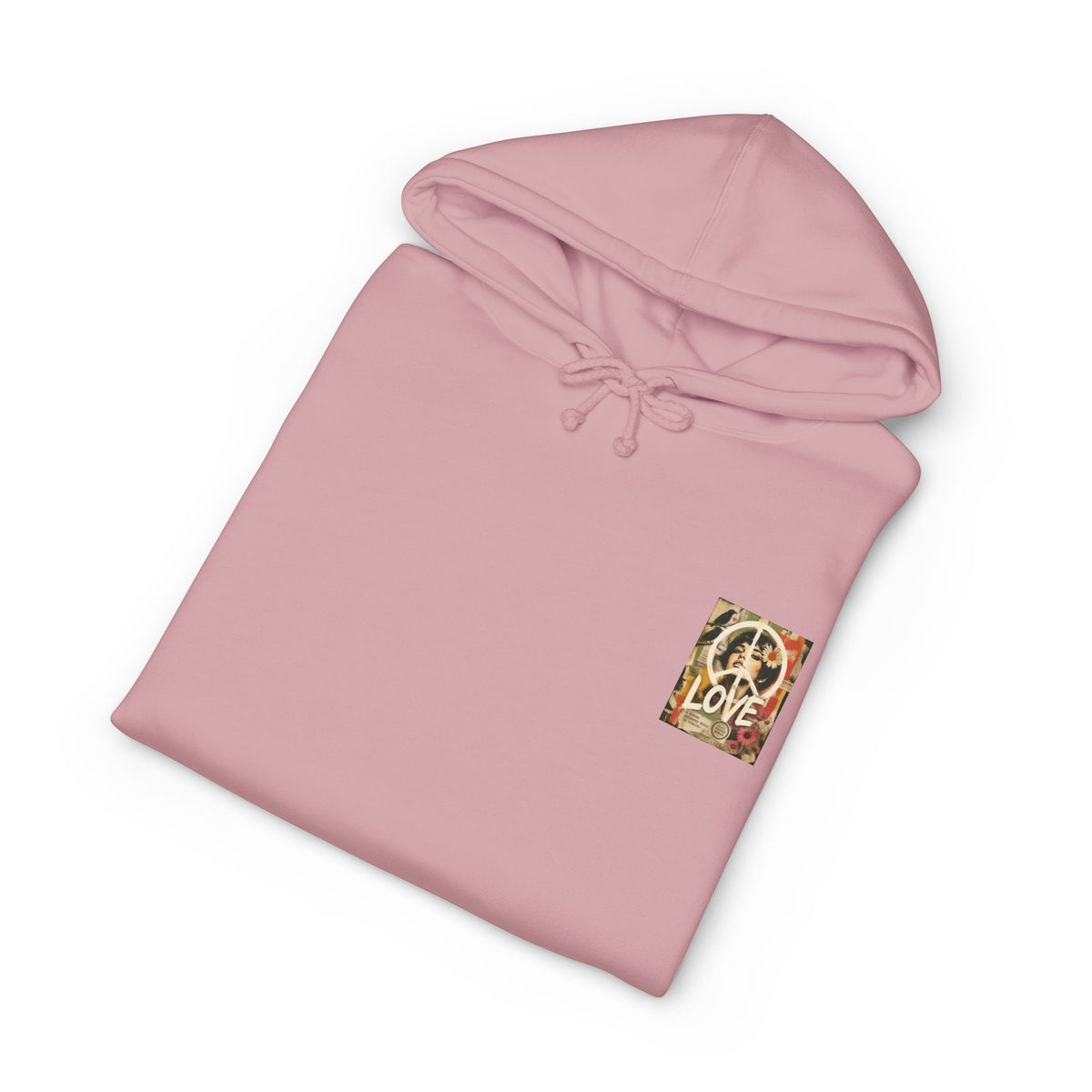 Peace & Love Retro Collage Hoodie