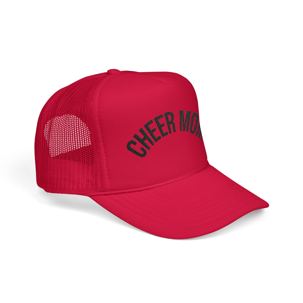 Cheer Mom Foam Trucker Hat — Pom-Proud Cheerleading Mom Cap